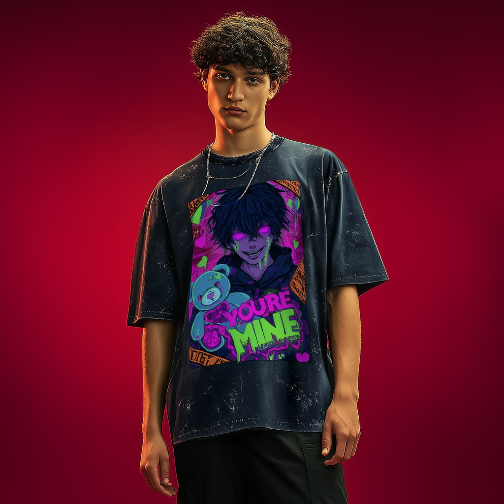 YOU’RE MINE – Unisex Acid Washed Oversized Tee